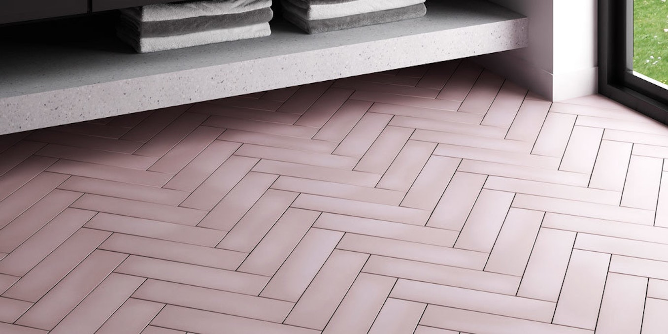 Pretty Pink Floor Tiles