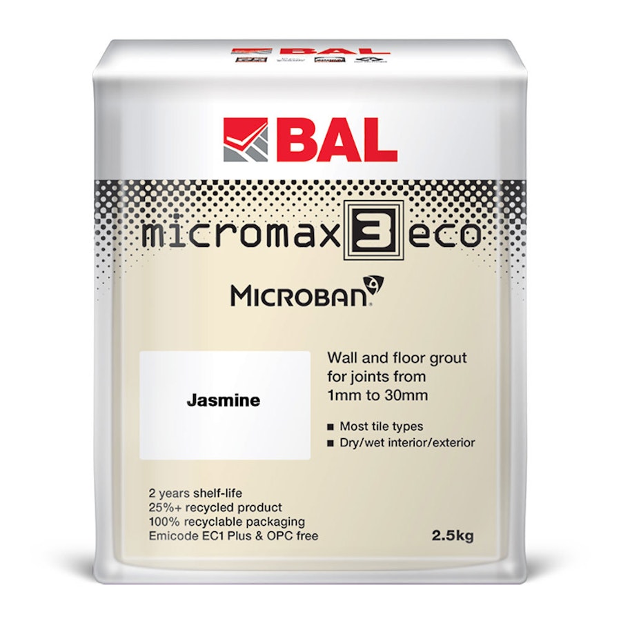 2.5kg BAL Micromax 3 Eco Jasmine Grout