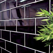 PVT Bevelled Black Wall Tile