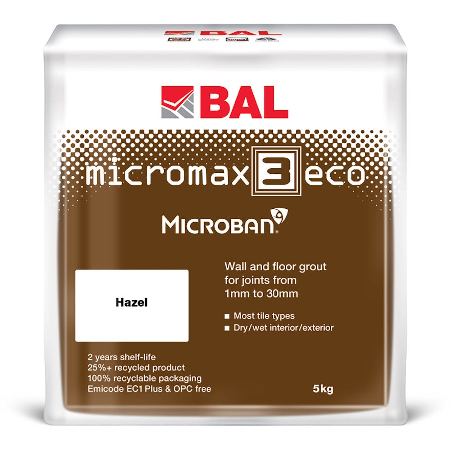 5kg BAL Micromax 3 Eco Hazel Grout