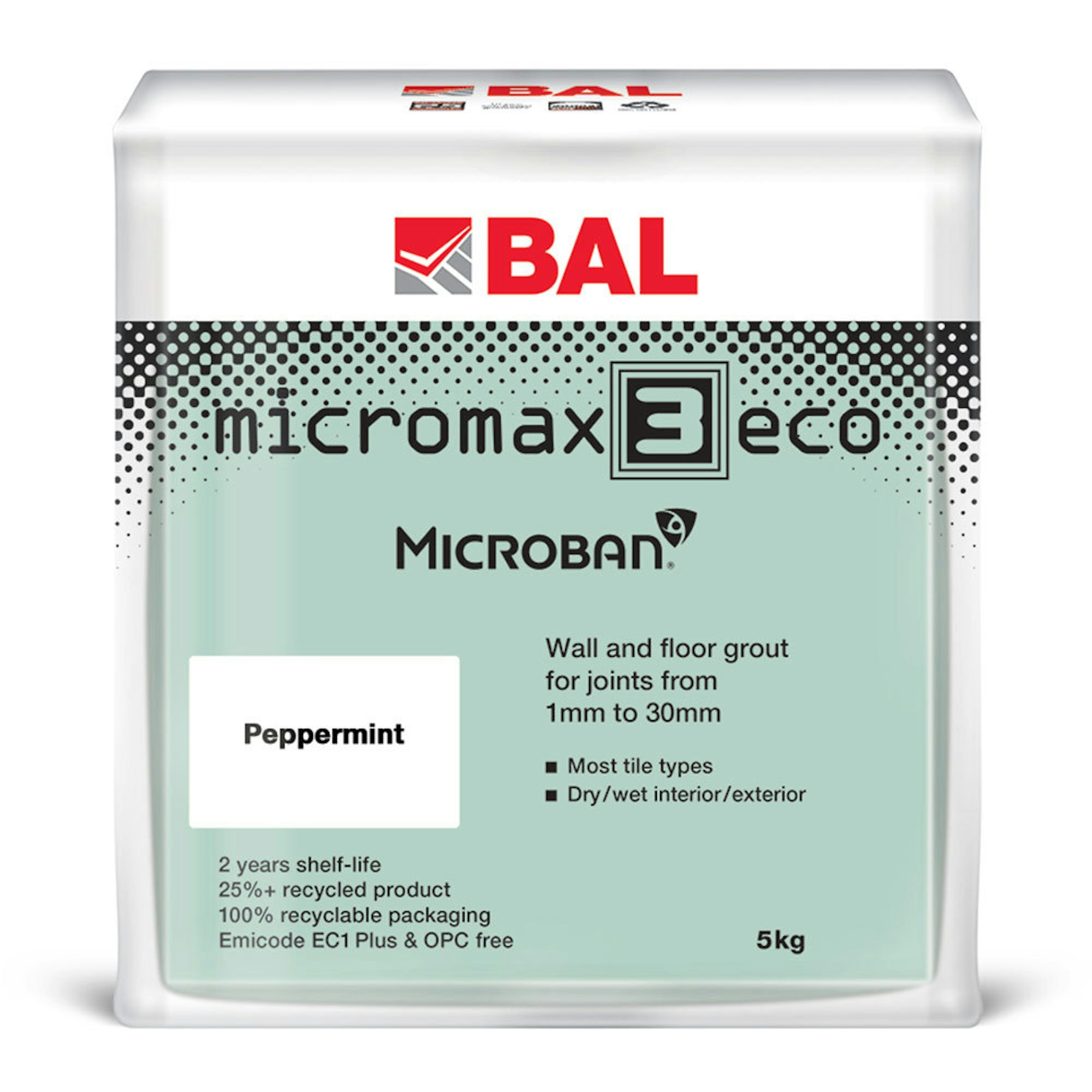 5kg BAL Micromax 3 Eco Peppermint Grout
