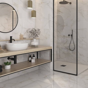 Livorno Calacatta Gold Marble Effect Bathroom Floor Tile d8ddb606b223fa707d26883e8e932fa9 1