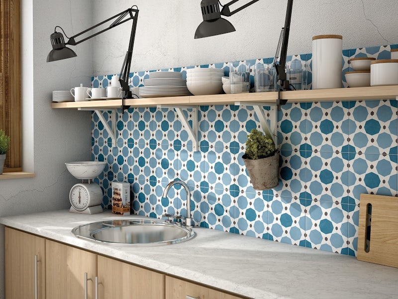 Colourful Kitchen Wall Tiles