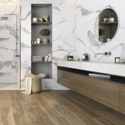 Avenza White Marble Effect Wall Tile