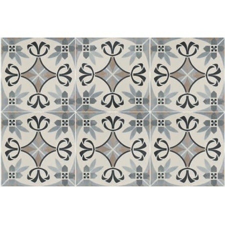 Bordeaux Dinan Patterned Tile