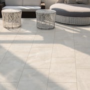 Evergreen White Stone Outdoor 20mm Tile