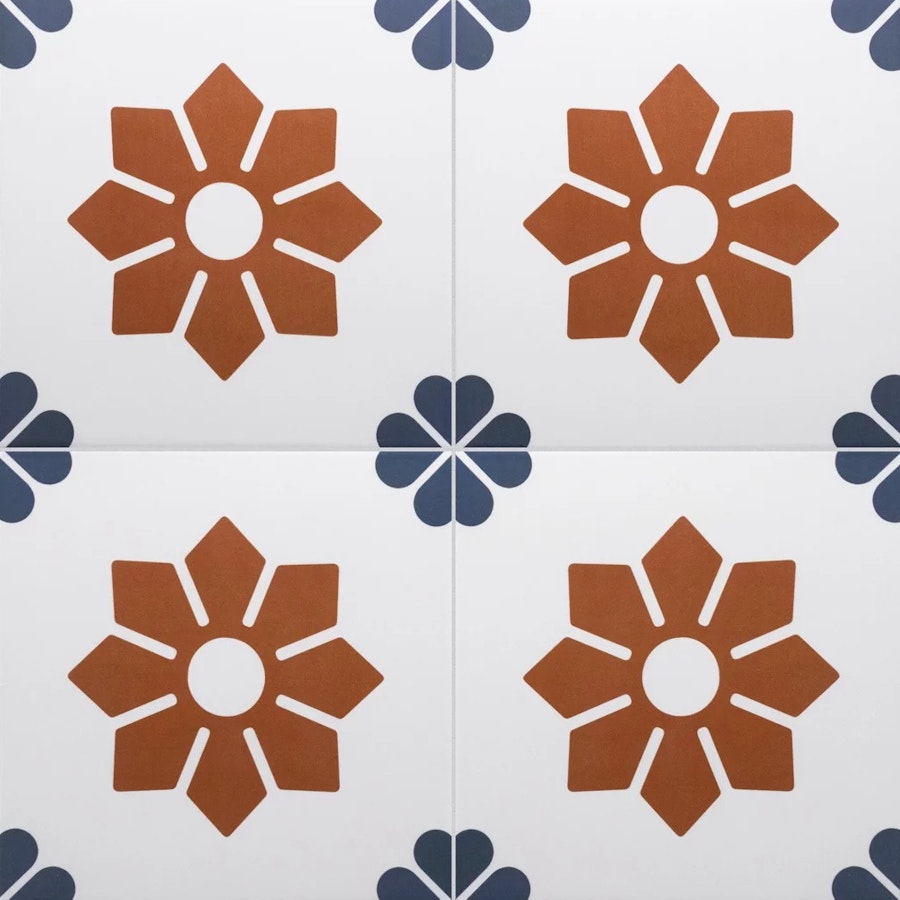 Middleham Burnsall Patterned Tile
