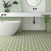 Middleham Hetton Verde Patterned Tile