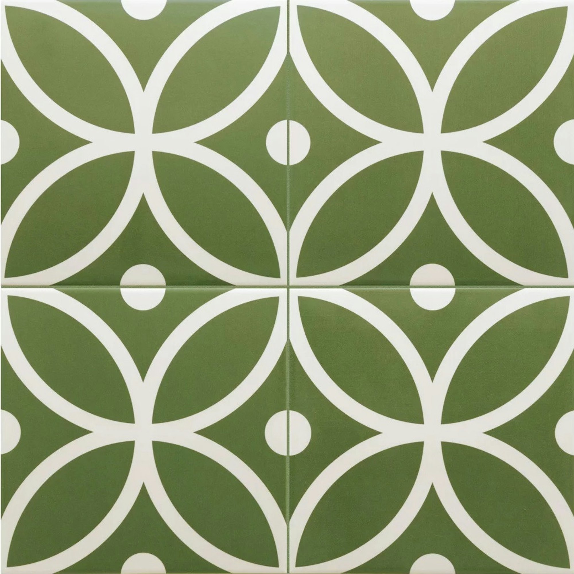 Middleham Hetton Verde Patterned Tile