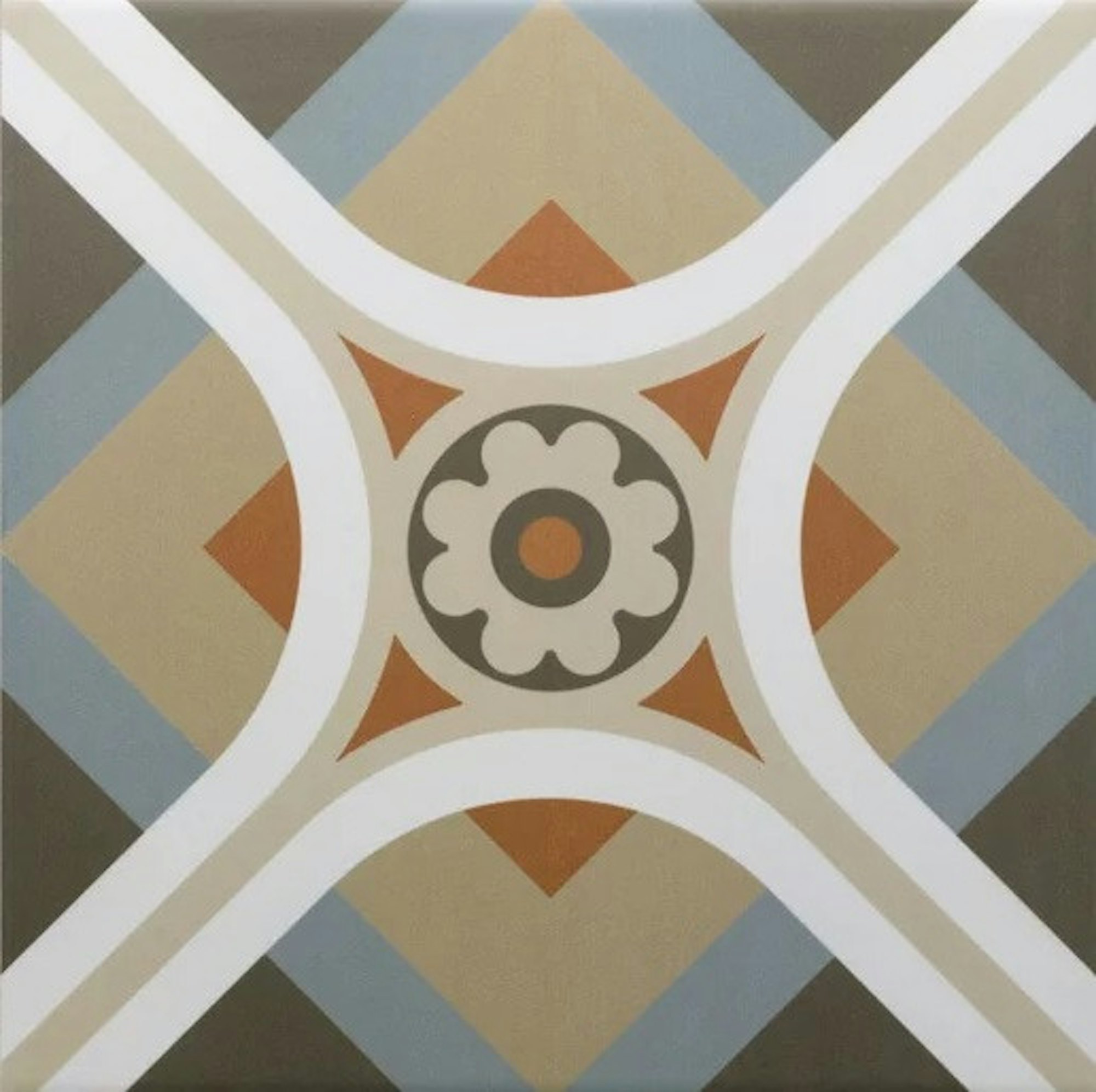 Middleham Redmire Patterned Tile