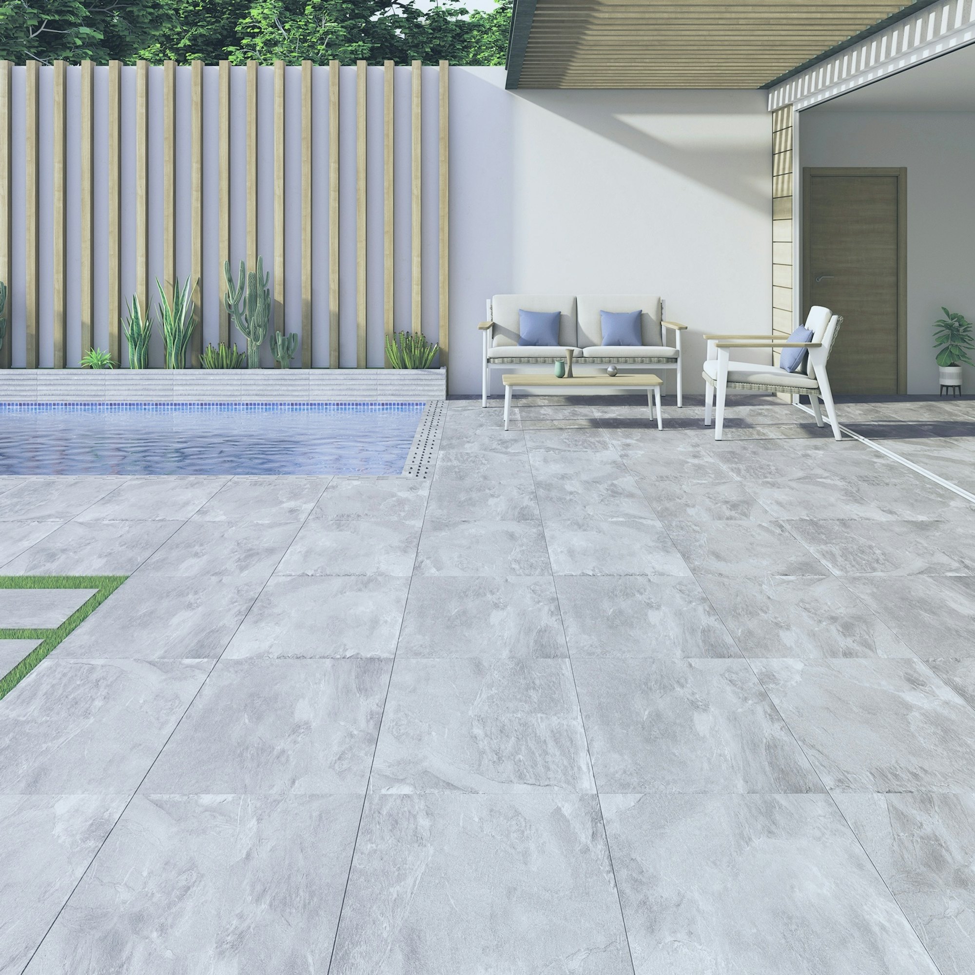 Monumental Grey 1200x600x20mm Outdoor Tile