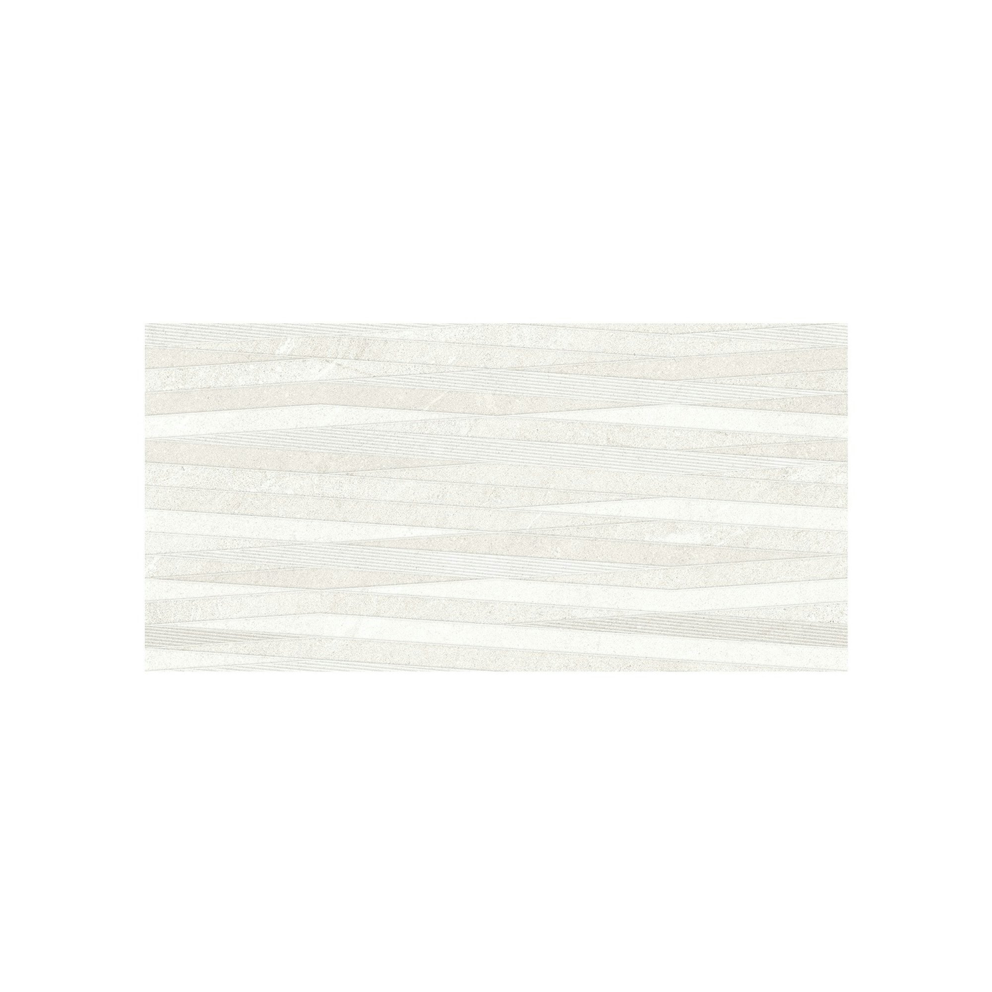 Tourmalet White Gloss Decor Wall Tile